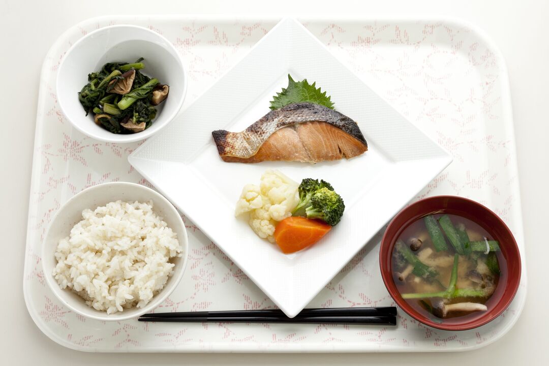 Gerichte einer japanischen Ernährung für 7 Tage